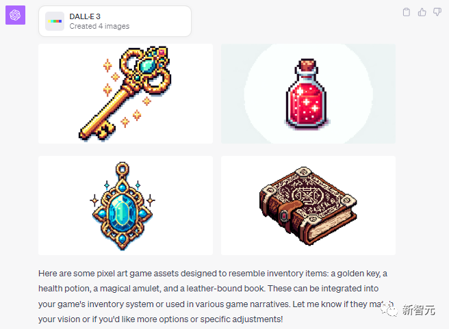 DALL·E 3瞬间生成素材,零成本制作数千万流水游戏!OpenAI总裁转赞