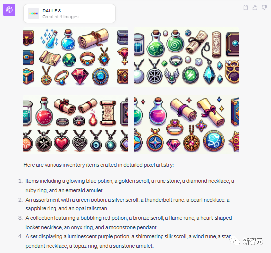 DALL·E 3瞬间生成素材,零成本制作数千万流水游戏!OpenAI总裁转赞