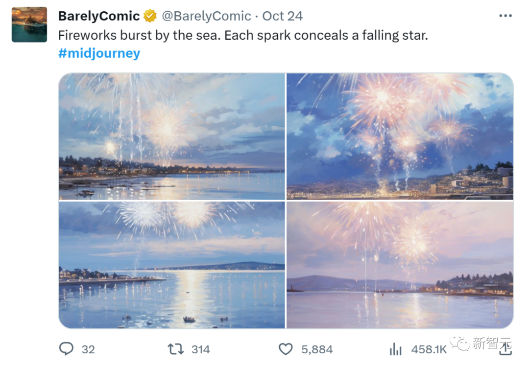 Midjourney重大升级,网页版正式上线!生成图像真实清晰