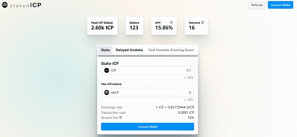 释放 NNS 流动性？详解 IC 链第一个 LSD 协议 StakedICP