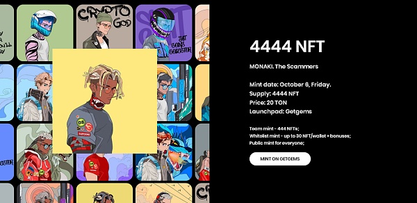 盘点TON生态最热门的十个NFT项目(上篇)