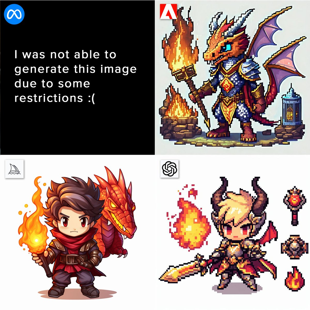 Meta 推出免费AI 图像工具，对比 Midjourney、DALL-E 3 和 Adobe Firefly，效果逼真