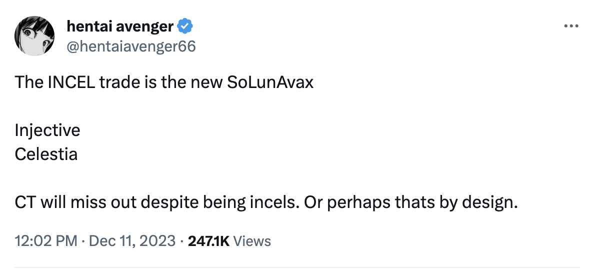 「InCel」概念火热,Cosmos生态还有哪些热门项目?