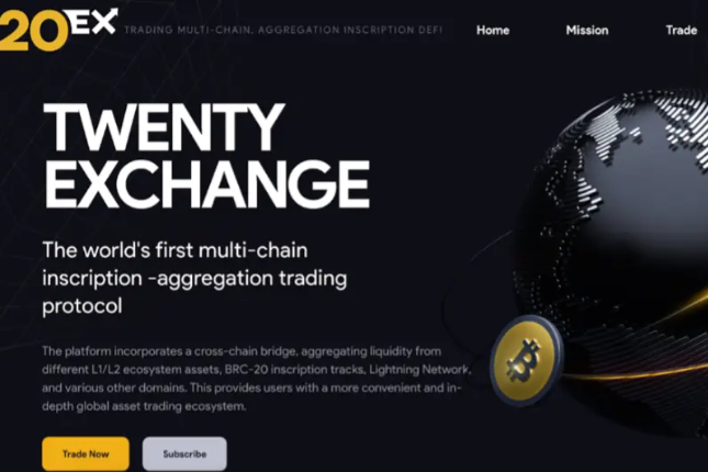多链铭文聚合协议20Exchange宣布将为Ordi、SATS持仓用户快照空投 多链铭文聚合协议20Exchange宣布将为Ordi、SATS持仓用户快照空投