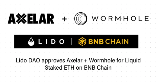 Axelar(AXL)和Wormhole通过Lido温度检查投票,将提供stETH跨链BNB Chain服务