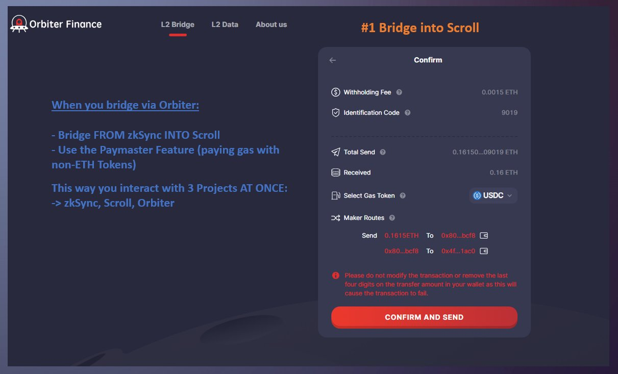 交互教程:如何获得Scroll生态潜在空投?