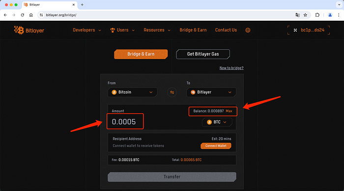 Bitlayer官方桥跨链（跨入）教程（OKX钱包）