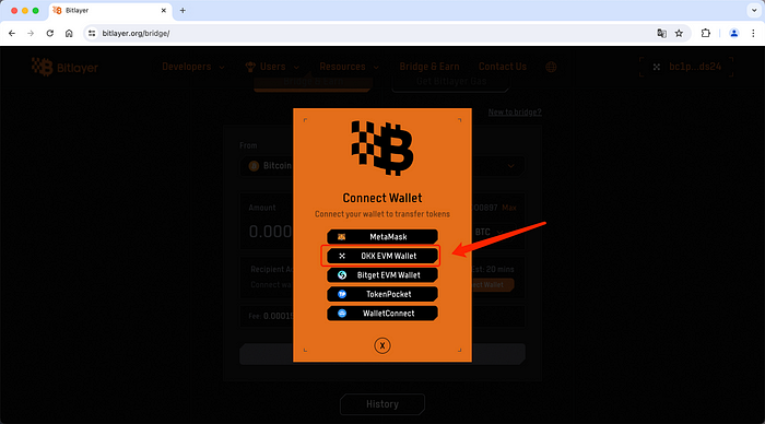 Bitlayer官方桥跨链（跨入）教程（OKX钱包）
