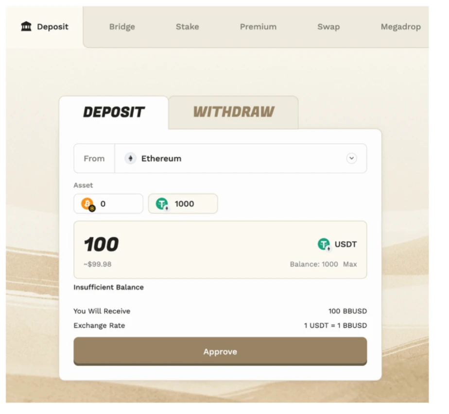 操作指南:手把手教你如何在BounceBit上参与Ethena