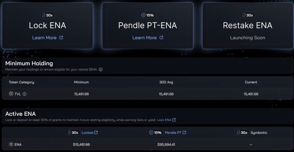 Ethena 更新代币经济学,逼着空投用户作长期 Hodler?
