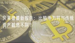 贝莱德最新报告:比特币为何与传统资产截然不同? 贝莱德最新报告:比特币为何与传统资产截然不同?