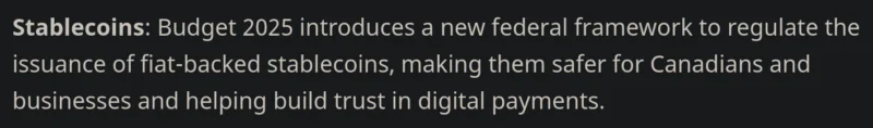 加拿大承诺制定稳定币监管条例——这将如何惠及像$BEST这样的优质山寨币？