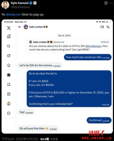 押注以太币走势失算，Synthetix创办人认赔5万美元
