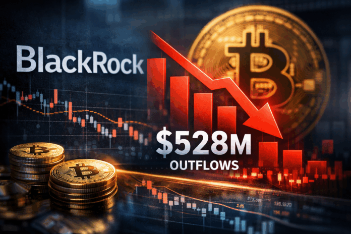 加密货币新闻：贝莱德比特币ETF遭遇5.28亿美元资金流出