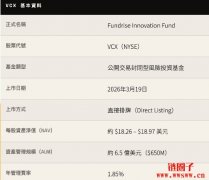 VCX 是什么？买VCX实际上买了哪些公司？